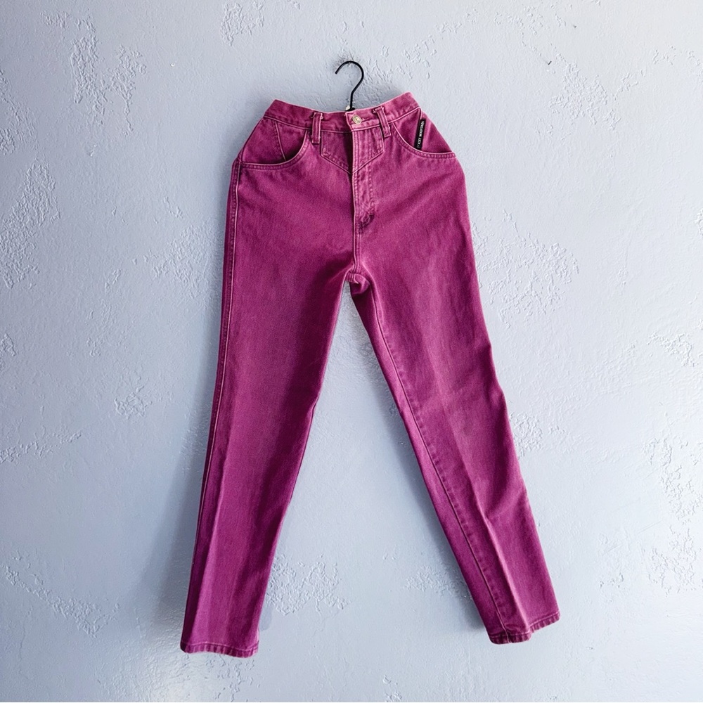 Rocky Mountain Vintage 90s Purple Western Mom Jeans Size 3/22”
